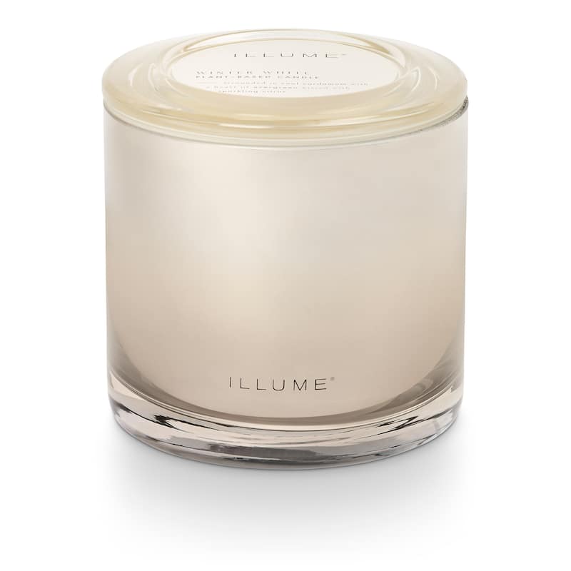 ILLUME Noble Holiday Winter White Candle - Statement Glass
