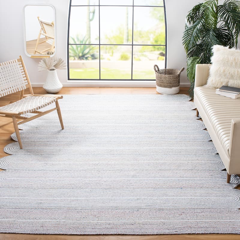 SAFAVIEH Handmade Cape Cod Chanchal Boho Woven Rug - 8' x 10' - Ivory/Green