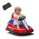preview thumbnail 38 of 43, 6V Kids Ride on Electric Go Kart Bumper Car W/Parents Remote Control,Three Speed Adjustable and LED Lights Red