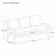 preview thumbnail 9 of 17, Cambridge Casual Leon Teak Outdoor Deep Seating Sofa