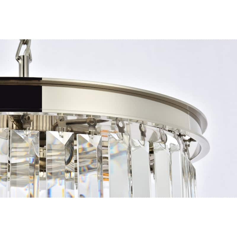 Royce Edge 6-Light Polished Nickel Pendant