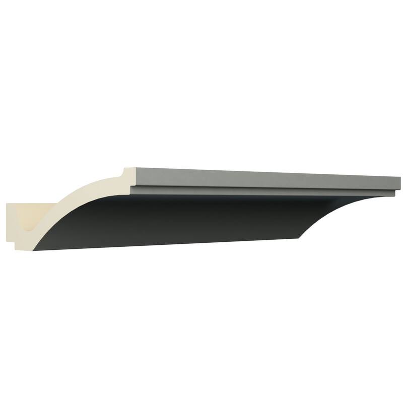 4"H x 10 1/4"P x 10 7/8"F x 94 1/2"L Brett Crown Moulding - 1-Pack