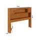 preview thumbnail 7 of 6, Denver Wood Bookcase Headboard