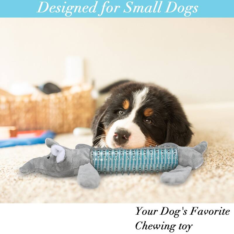 Best Pet Supplies Dog Toy with Crinkle and Squeaky Enrichment for Small and Medium Breed Puppies or Dogs, Cute and Plush