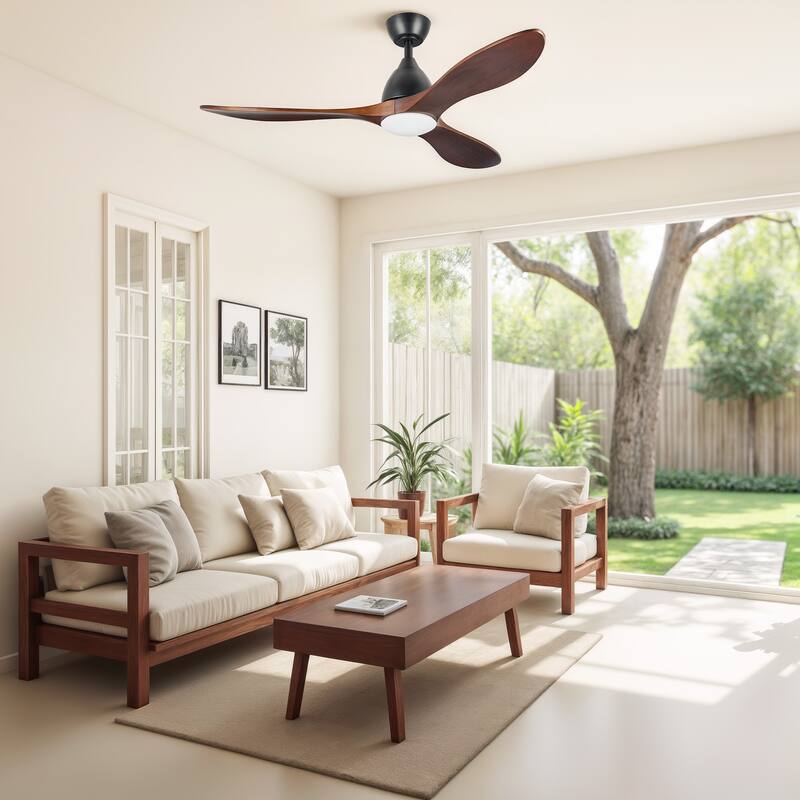 CO-Z 3 - Blade Modern Classic Smart Ceiling Fan with Dimmable LED Light and Remote