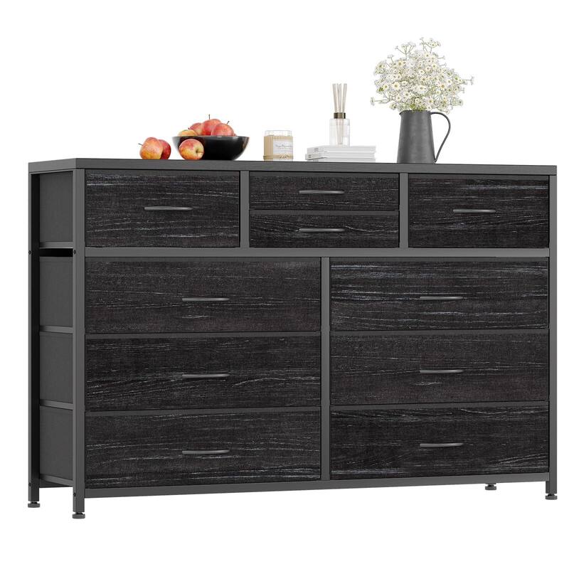 10 Drawer Dresser TV Stand - 55 inches