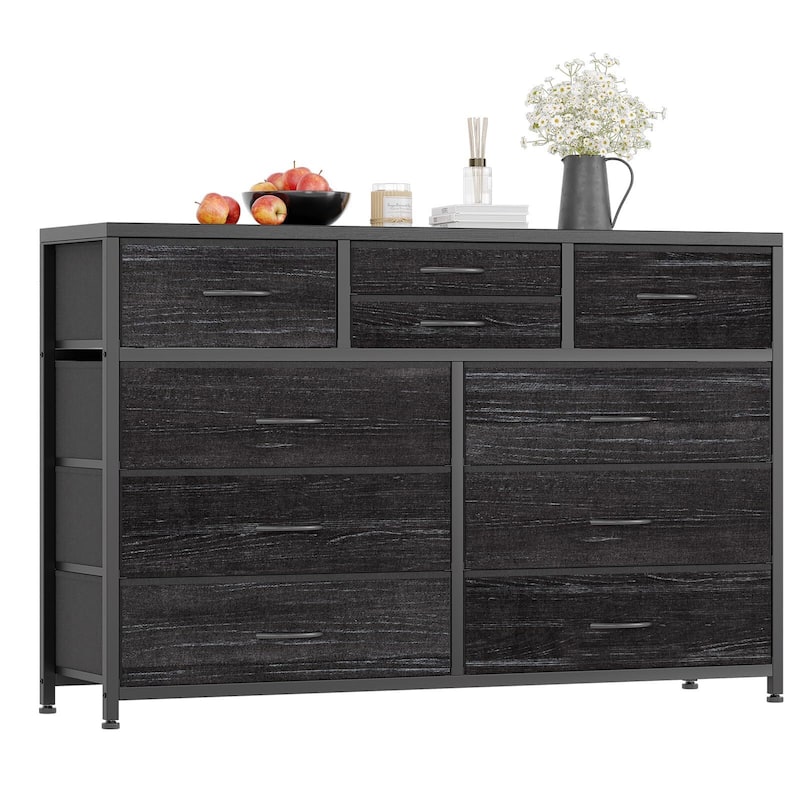 Wide 10 Drawer Dresser for Bedroom