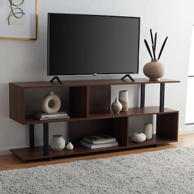 SAFAVIEH Home Collection Jarrett Large Media Stand - 62" W x 14" D x 24" H
