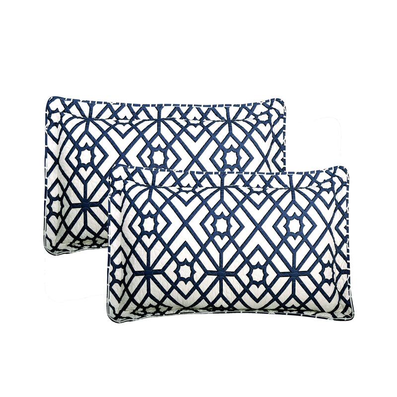 Serenta 3 Piece Printed Microfiber Quilts Coverlet Set, King