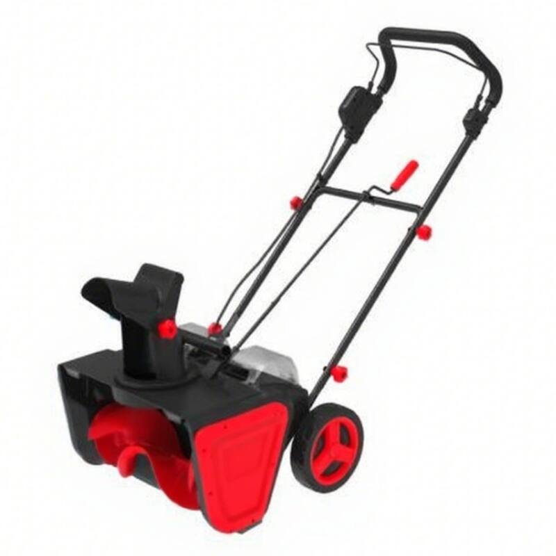 Cordless 20 inch Electric Snow Blower Corded, Snow Thrower for Walkways Deck - N/A - Red
