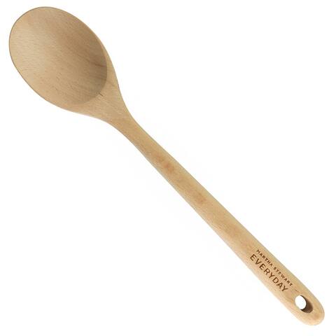 Beech Wood Cooking Utensil Spoon - One Piece