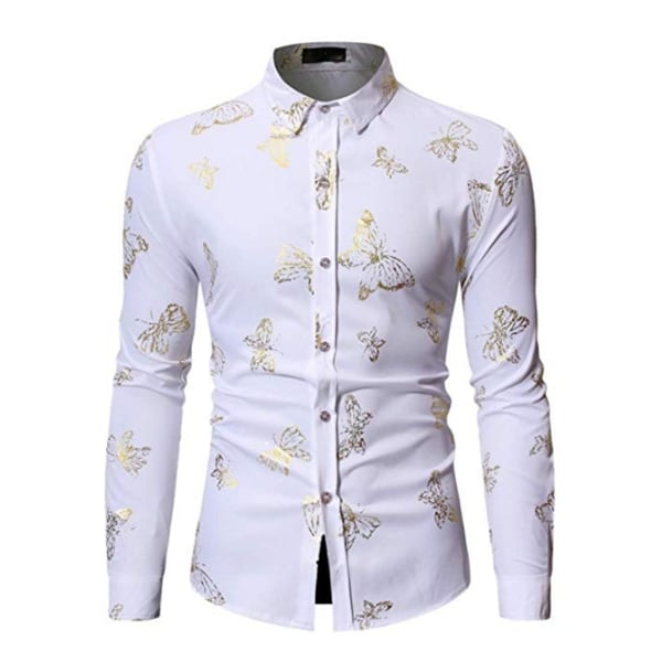 mens floral slim fit dress shirt