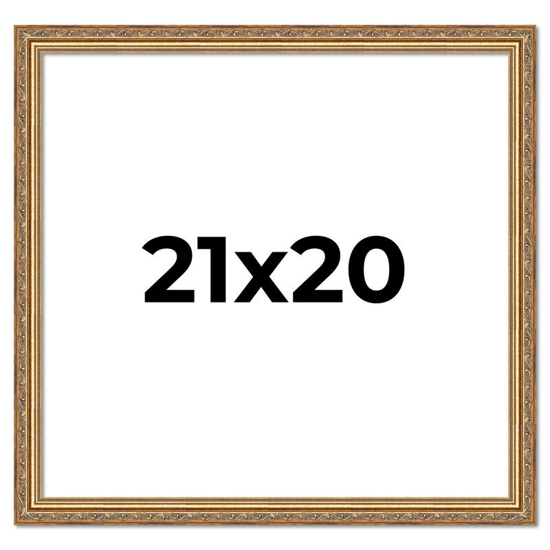 21x20 Frame Red Solid Wood Picture Frame Width 1.75 Inches | Interior Frame Depth 1 13/16 Inches