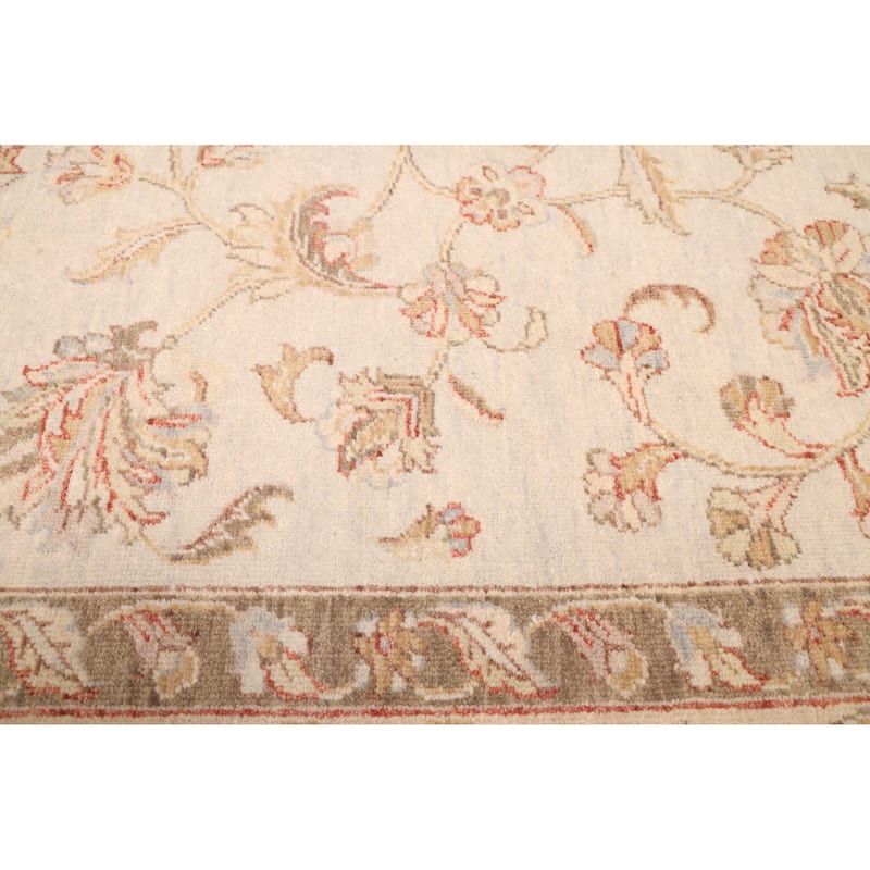 ECARPETGALLERY Hand-knotted Jamshidpour Light Grey Wool Rug - 8'0 x 9'10