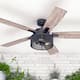 Honeywell Carnegie Black Mesh LED Ceiling Fan with Remote