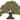Rustic Carved Wood Chestnut Tree Decor Freestanding Distressed Green Brown Accent Display - 5.5" H x 7.5" W x 1" D