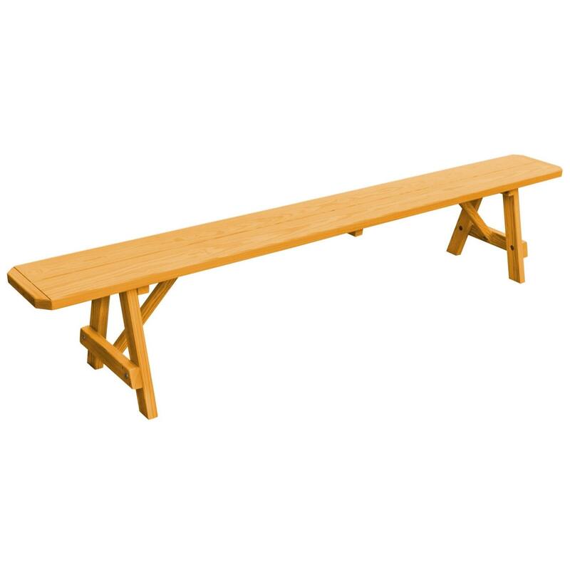 Pine 8' Traditional Bench