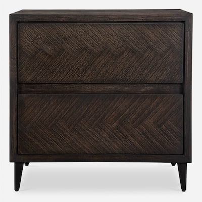 Herringbone Storage Accent Chest - 30" - Brown