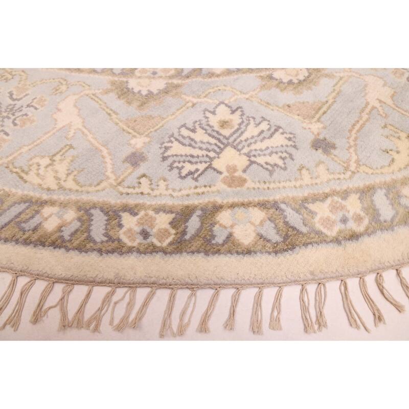 ECARPETGALLERY Hand-knotted Royal Oushak Cream Wool Rug - 9'0 x 9'0