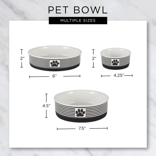 Bone Dry Pet Bowl Peace Paw (Set of 2)