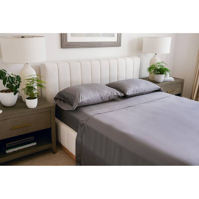 Jennifer Adams Botanical Dream 1000TC Bamboo Blend 4pc. Sheet Set - Quartz - King