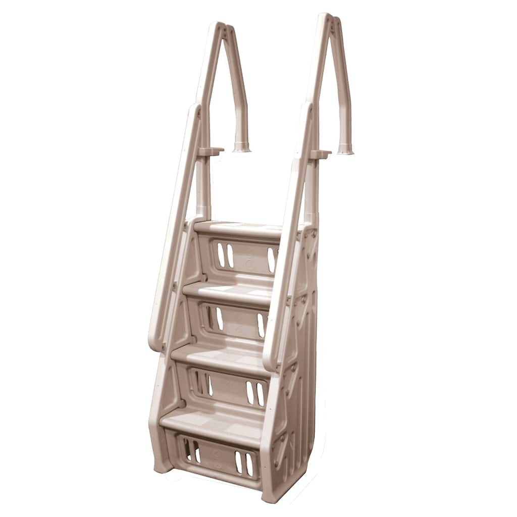 Blue Wave Taupe Deluxe 24-inch In-pool Steps for Above Ground Pools - N/A