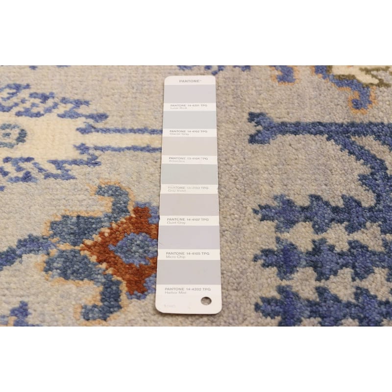 ECARPETGALLERY Hand-knotted Jules Serapi Light Grey Wool Rug - 7'11 x 10'1