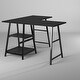preview thumbnail 28 of 29, Carbon Loft Industrial L-shaped Corner Computer Desk with Shelf