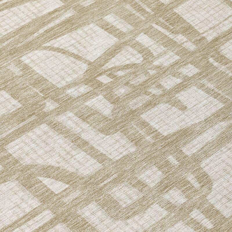 Machine Washable Indoor/ Outdoor Modern Centurion Chantille Rug