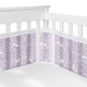 preview thumbnail 1 of 4, Sweet Jojo Designs + BreathableBaby Breathable Mesh Crib Liner Lavender Purple Floral Rose Girl Boho Shabby Chic