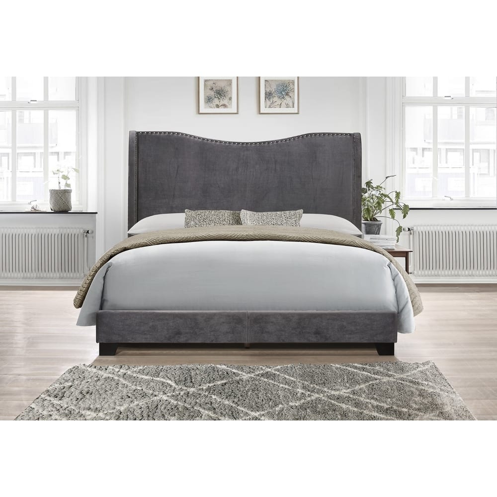 Kris Upholstered Wing Bed