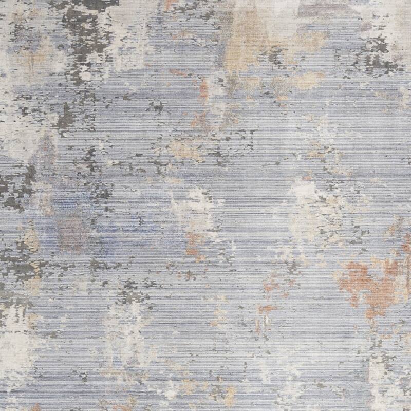 Abstract Modern Stain Resistant with Fringe Area Rug - 120' X '94' X '0.25