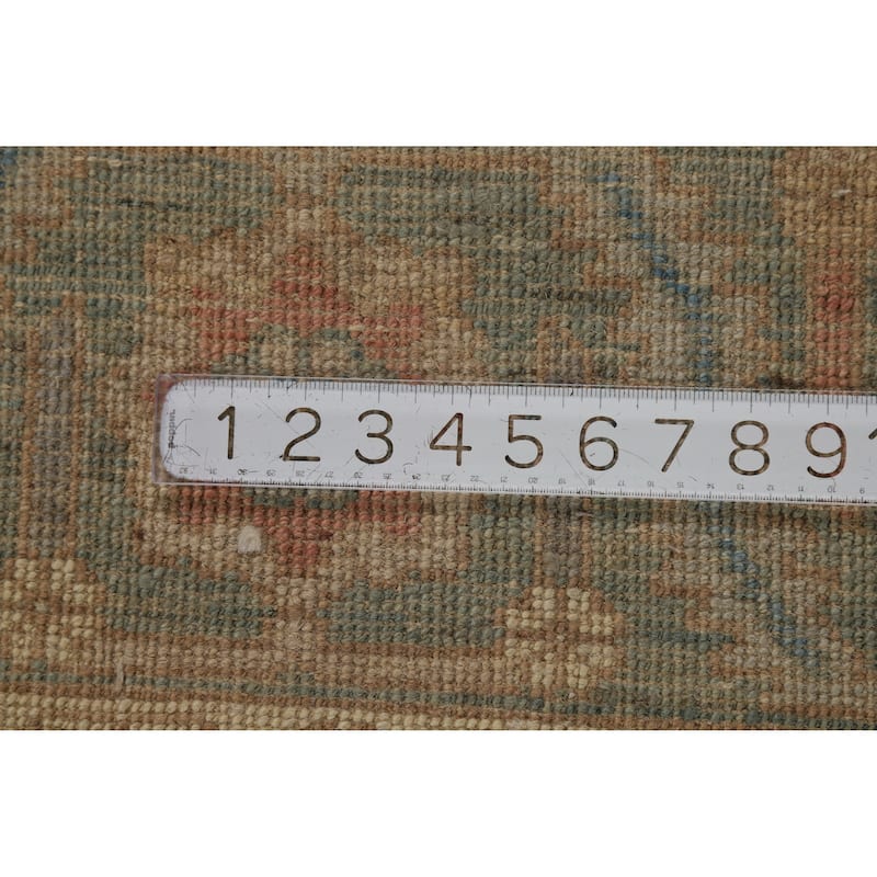 Hand Knotted Oriental 100% Wool Carpet Transitional All-Over Greys & Charcoal Oushak Area Rug - 9' 11'' X 8' 0''