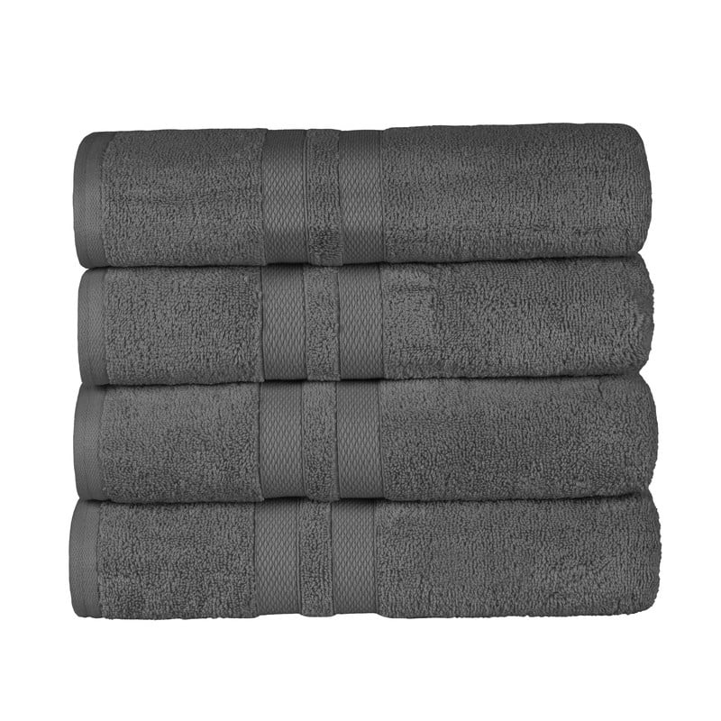 Blue Nile Mills Geneva Cotton Solid Bath Towel, Set of 4