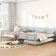 preview thumbnail 3 of 8, Full Over Full Metal Bunk Bed with Trundle, No Box Spring Need