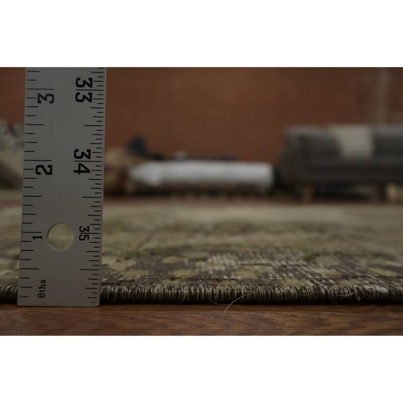 Hand Knotted Oriental 100% Wool Carpet Transitional Floral Beige & Ivories Anatolian Area Rug - 6' 11'' X 3' 9''