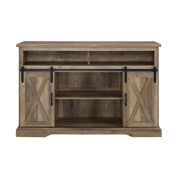 Shop Offex 52 Modern Farmhouse Sliding Barn Cabinet Door Wood Tv