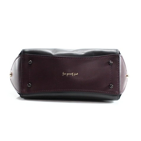 oxblood leather bag