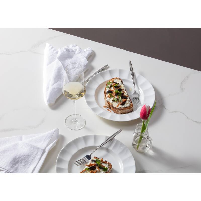 Fortessa Blyss Bone China,Dinner Plate , White, - 10.6" Dinner Plate