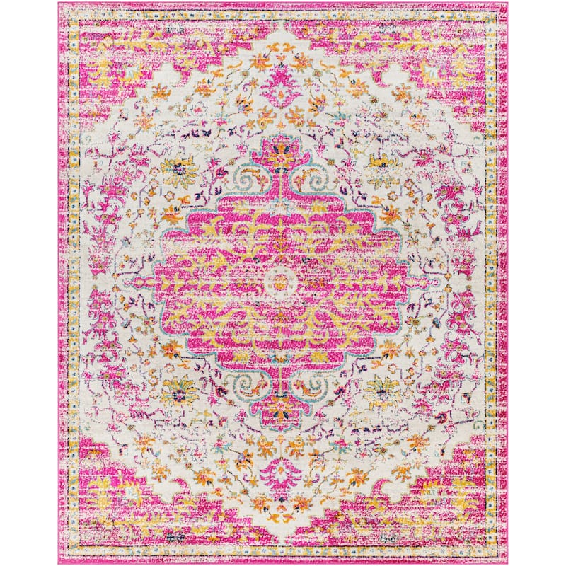 Livabliss Vintage Floransa Medallion Area Rug