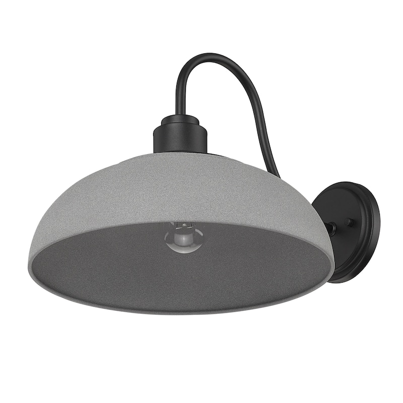 Levitt 13.63" Wide 1-Light Natural Black Outdoor Wall Light