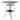 Kozyard Isabella High Swivel Bar Table
