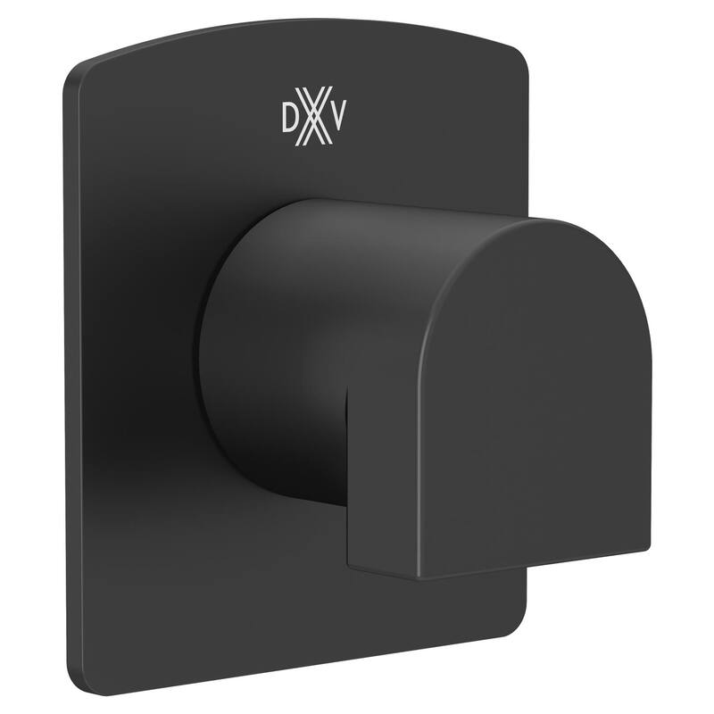 DXV Equility Single Handle Diverter Valve Trim - Less Valve - Matte Black