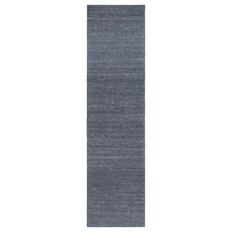 SAFAVIEH Handmade Outdoor Florência Micro-Loop Rug - 2'3" x 9' Runner - Dark Grey
