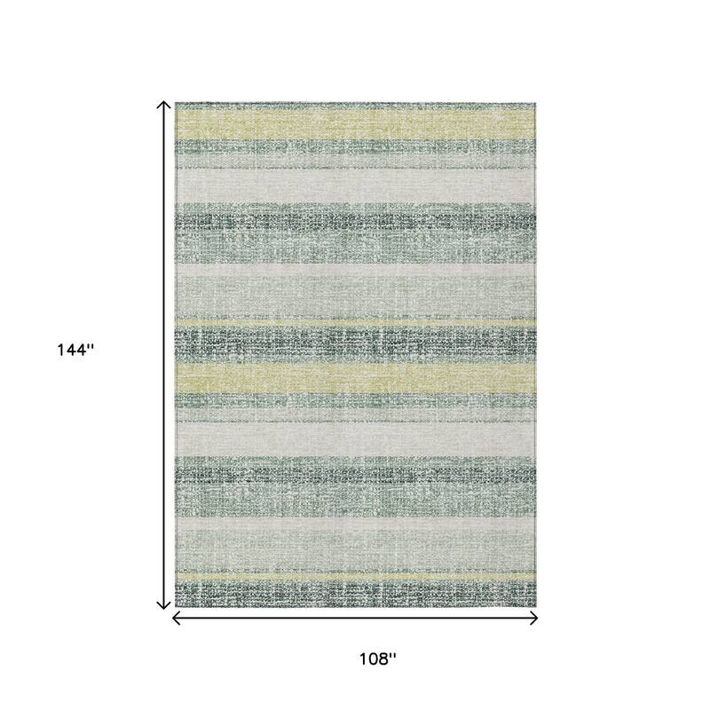 HomeRoots Striped Transitional Rectangle Outdoor Rug