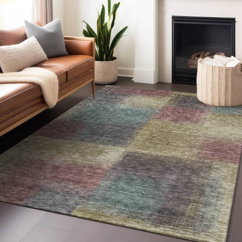Premium Washable Super Soft Solid Ombre Mayfield Rug