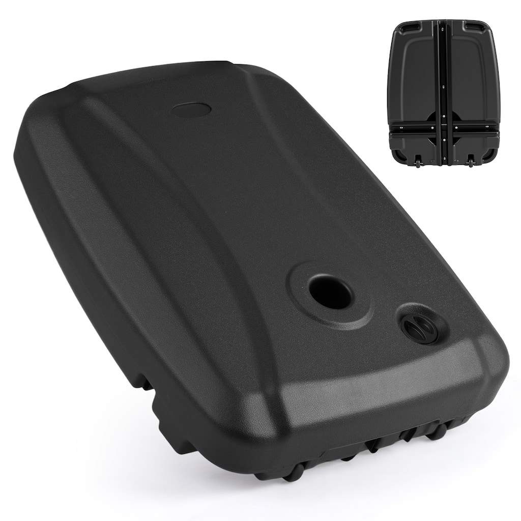 Gymax 225 LBS Cantilever Patio Umbrella Base w/Wheels & Crossed Base