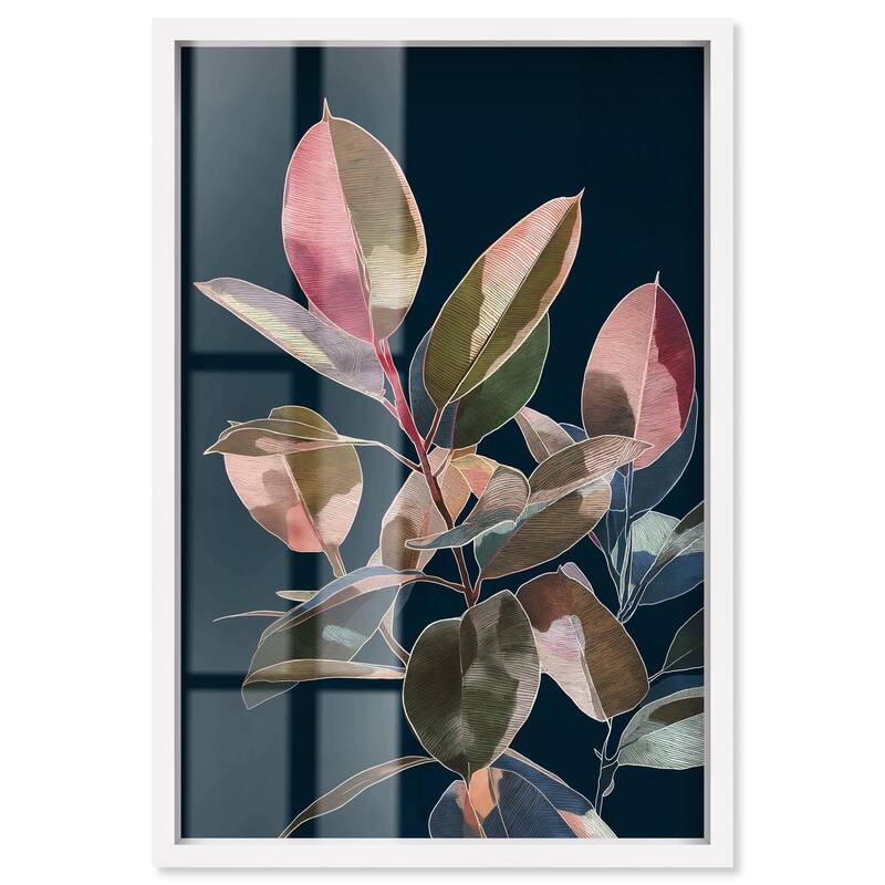 Fuchsia Frond I Shadowbox by Art Remedy - White - 10" x 15"