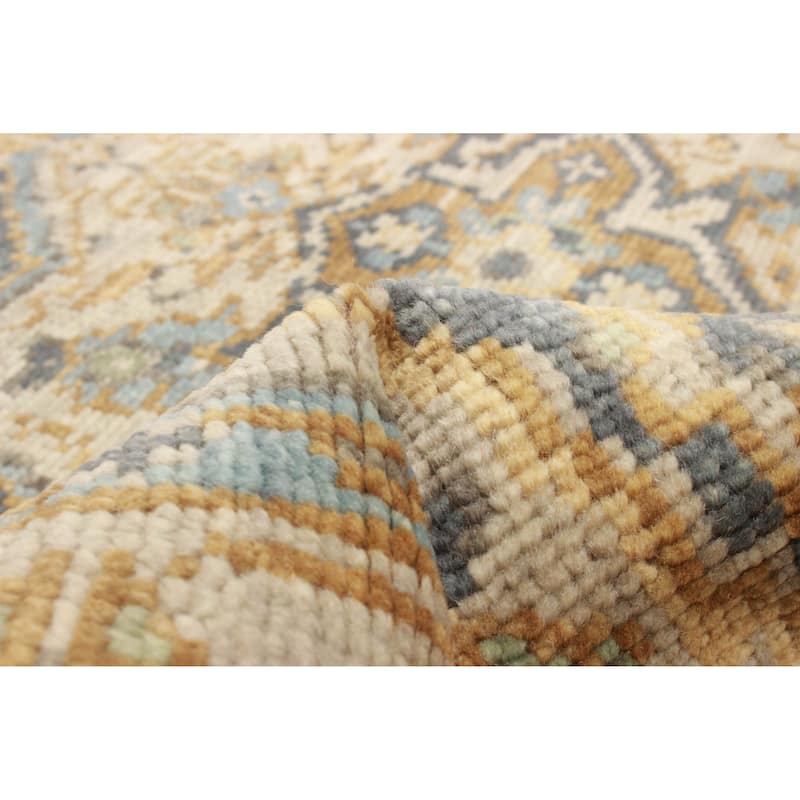 ECARPETGALLERY Hand-knotted Jules Serapi Navy Wool Rug - 5'0 x 8'0