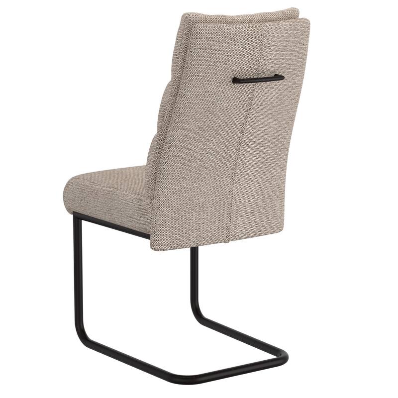 Modern Fabric & Metal Dining Chair, Set of 2